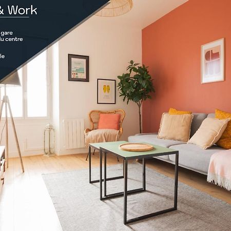 Chill And Work / Gare Tgv / Beau T2 Renove Apartment Rennes Luaran gambar
