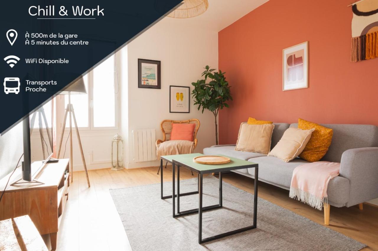 Chill And Work / Gare Tgv / Beau T2 Renove Apartment Rennes Luaran gambar